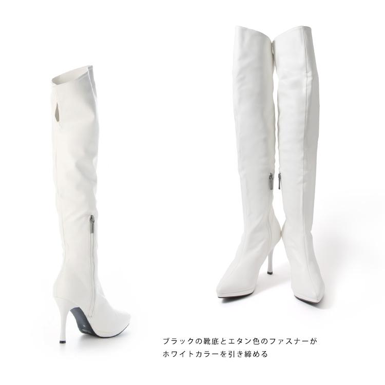 ニーハイブーツ ストレッチ ブーツ ハイヒール 10cmヒール 3044 ニーハイブーツ ストレッチ ブーツ ハイヒール 10cmヒール 3044