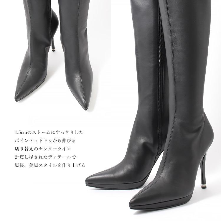 COMEX ニーハイブーツ フルジップ ライブブーツ ポインテッド COMEX ニーハイブーツ フルジップ ライブブーツ ポインテッド