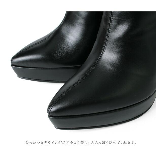 【極美品】COMEX ショートブーツ　ポインテッドトゥ　型押し　ハイヒール COMEX ブーツ ハイヒール ショートブーツ ポインテッドトゥ ベルト