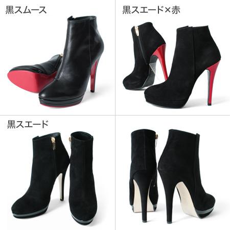 COMEX（コメックス） ハイヒール ショートブーツ ラウンドトゥ 厚底