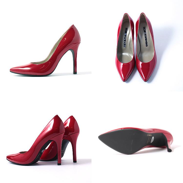 COMEX（コメックス） パンプス エナメルパンプス ポインテッドトゥ