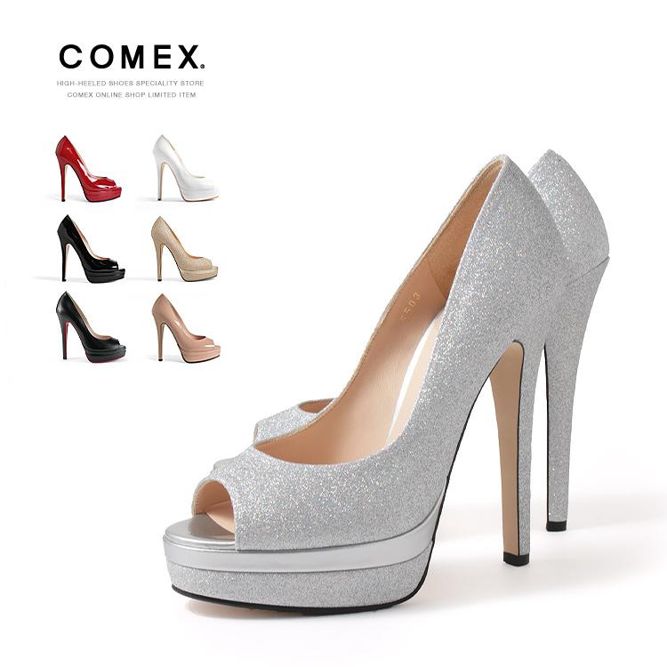 COMEX パンプス プラットフォーム 14cmヒール エナメル COMEX パンプス プラットフォーム 14cmヒール エナメル