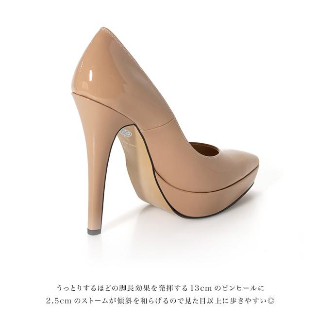COMEX（コメックス） パンプス プラットフォーム アーモンドトゥ