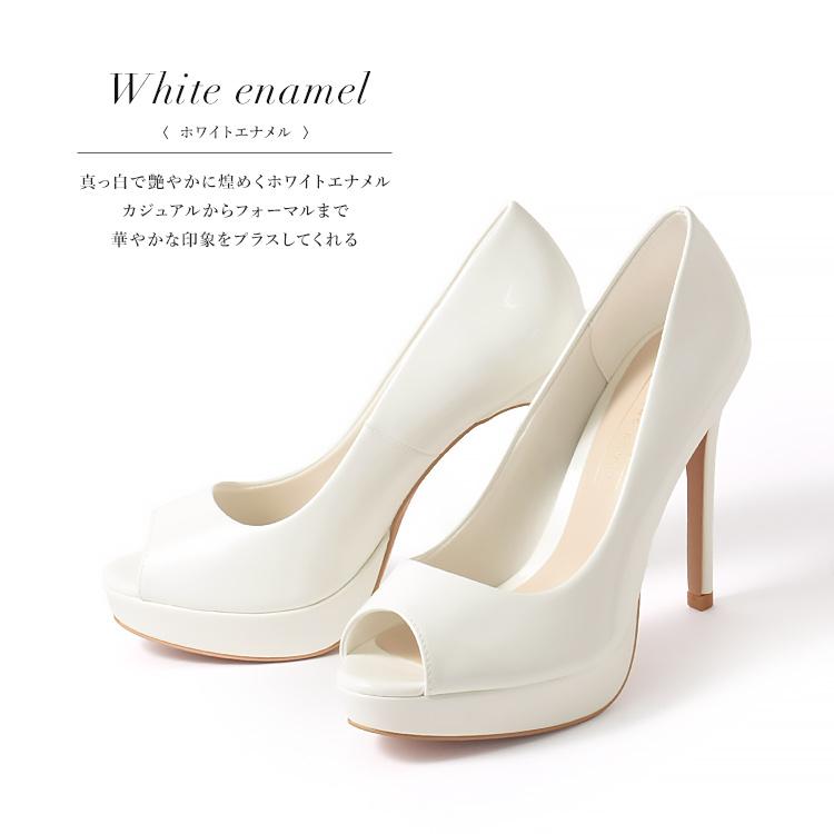 ベージュ オープントゥ ハイヒール プラチナドゥ Platino deux ハイヒール オープントゥ 12cmヒール