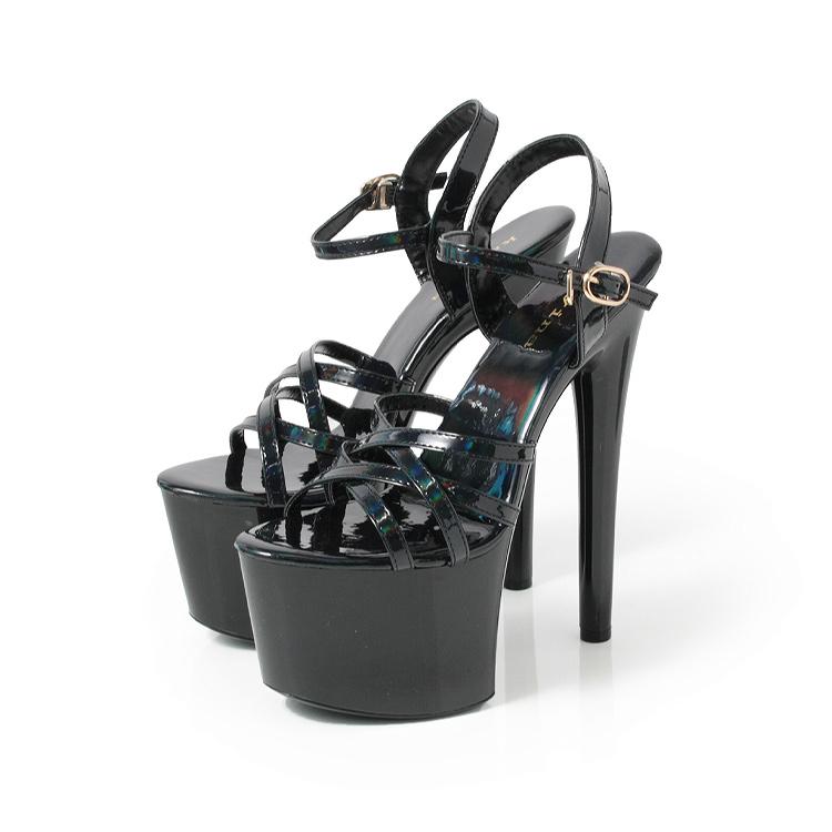 17?ヒール サンダル 軽量 ハイヒール 厚底 ピンヒール 前厚サンダル