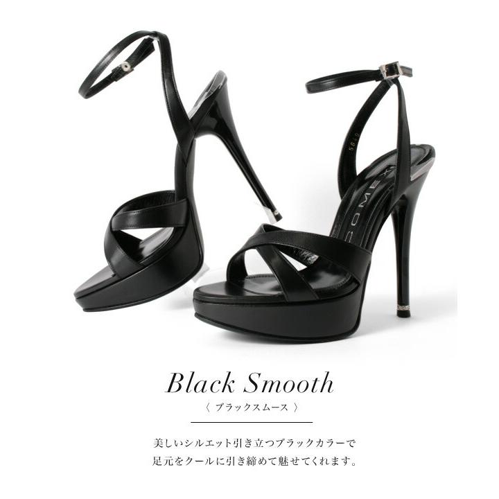 COMEX（コメックス） サンダル ハイヒール ピンヒール 厚底 エナメル
