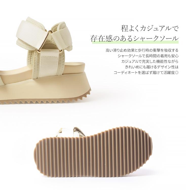 EVOL（イーボル） SALE サンダル 厚底 ベルクロサンダル ストラップ