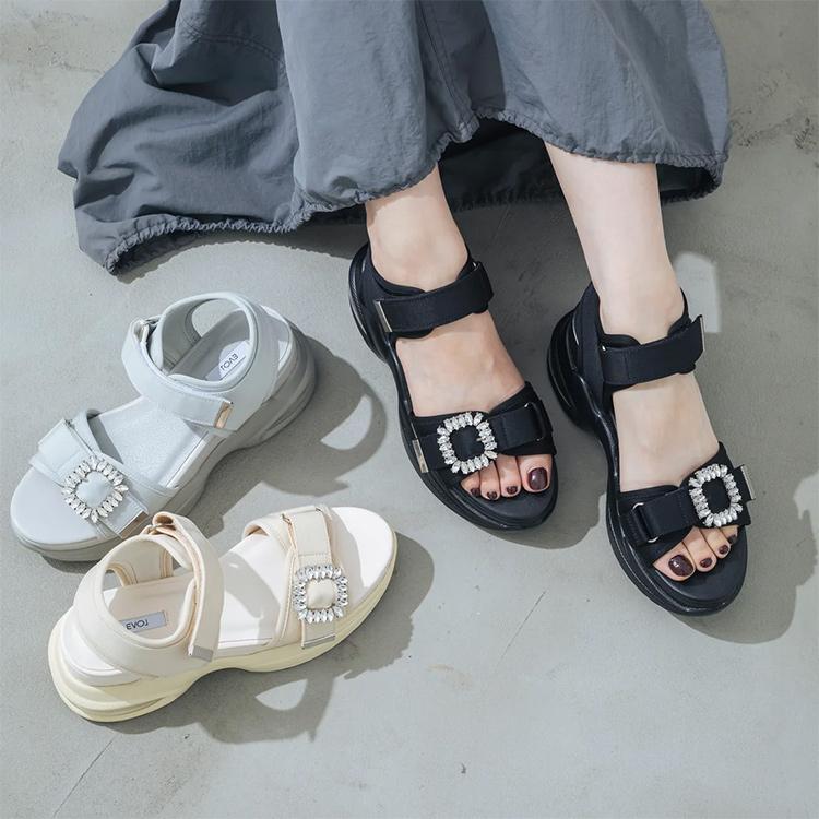 EVOL（イーボル） SALE サンダル 厚底 エアーソール ヒール8cm