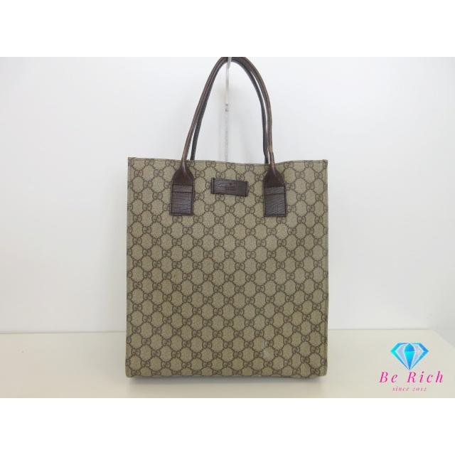 GUCCI（グッチ） トートバッグ 91249 GG スプリーム ブラウン ベージュ