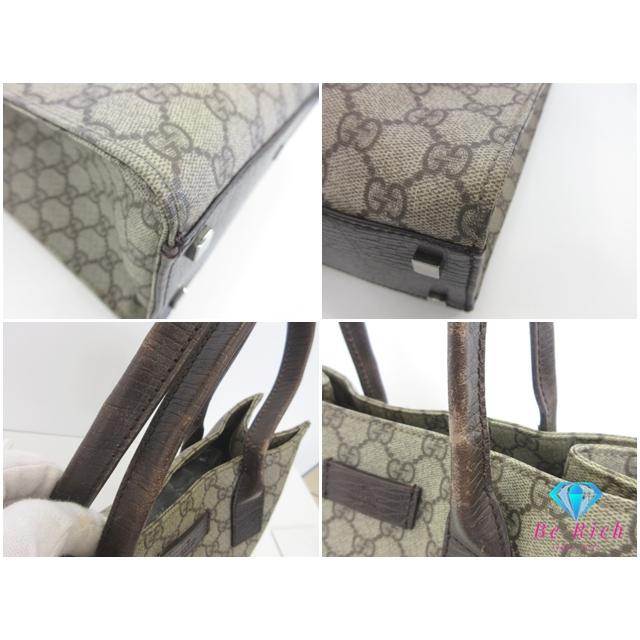 【GUCCI】トートバッグ　ショルダートート　GGスプリーム　ブラウン GUCCI（グッチ） GUCCI GGスプリーム 91249 ブラウン バッグ トート