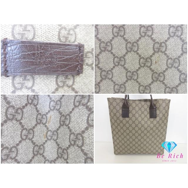 【GUCCI】トートバッグ　ショルダートート　GGスプリーム　ブラウン GUCCI（グッチ） GUCCI GGスプリーム 91249 ブラウン バッグ トート