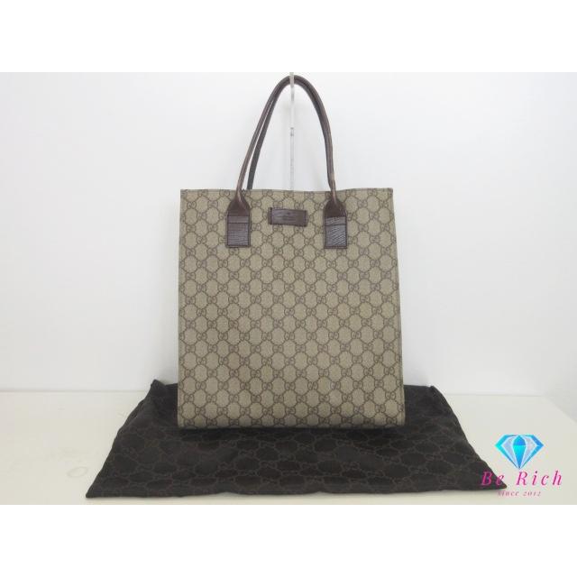 【GUCCI】トートバッグ　ショルダートート　GGスプリーム　ブラウン GUCCI（グッチ） トートバッグ 91249 GG スプリーム ブラウン ベージュ