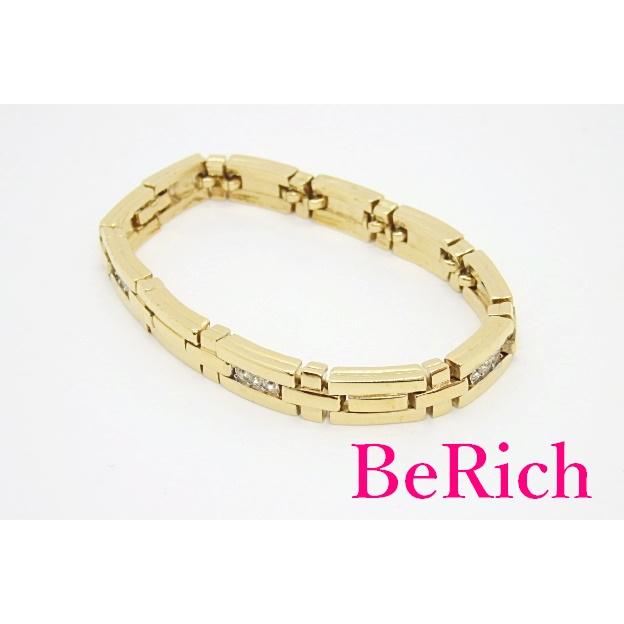 ニナリッチ NINA RICCI ブレスレット ラインストーン ゴールド メッキ バングル ジュエリー アクセサリー 【中古】ba1887