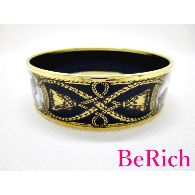 リバーシブルタイプ HERMES エルメス HERMES バングル エマイユ GM 馬