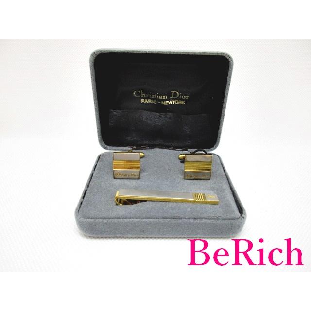 クリスチャン ディオール ネクタイピン カフス セット シルバー