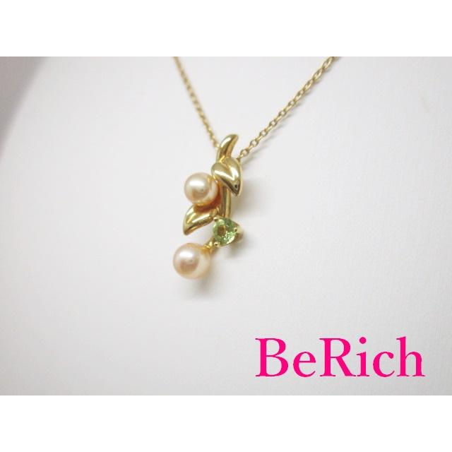 田崎真珠 TASAKI K18 YG カラーストーン パール 真珠 4mm 付き  