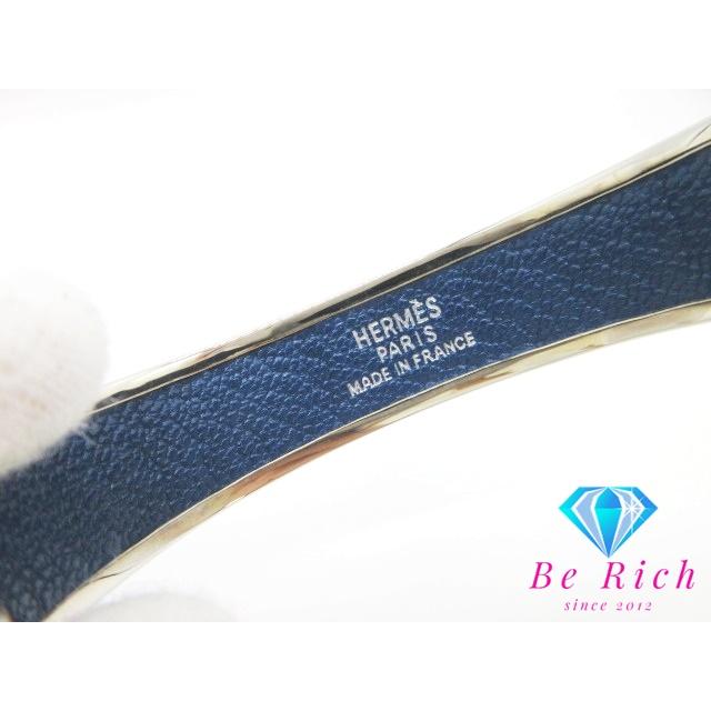 HERMES（エルメス） HERMES Hロゴ カフ ブレスレット メタル レザー