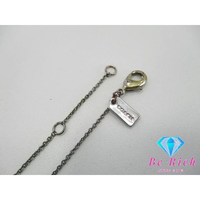 COACH（コーチ） セミプレシャス クリスタル ネックレス シルバー