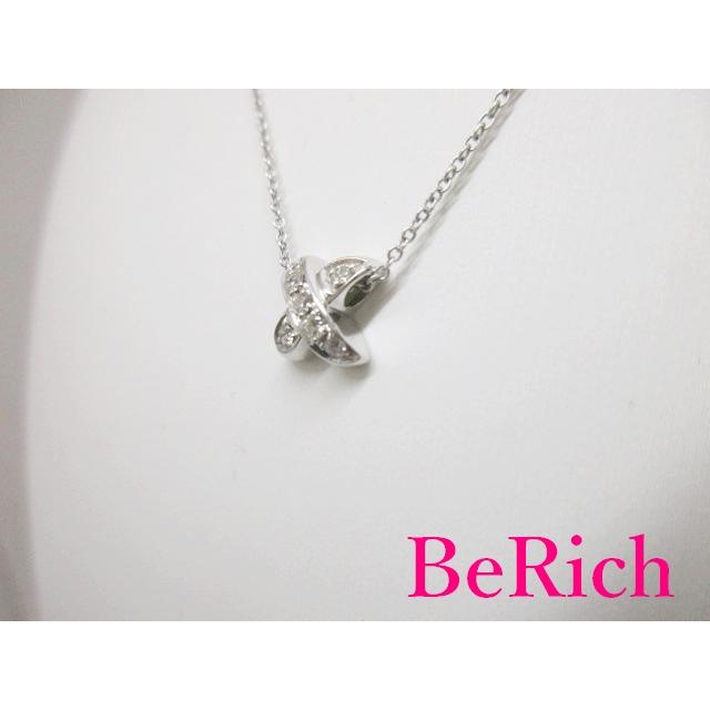 ティファニー TIFFANY ＆ Co. Au 750 WG シグネチャー クロスステッチ 
