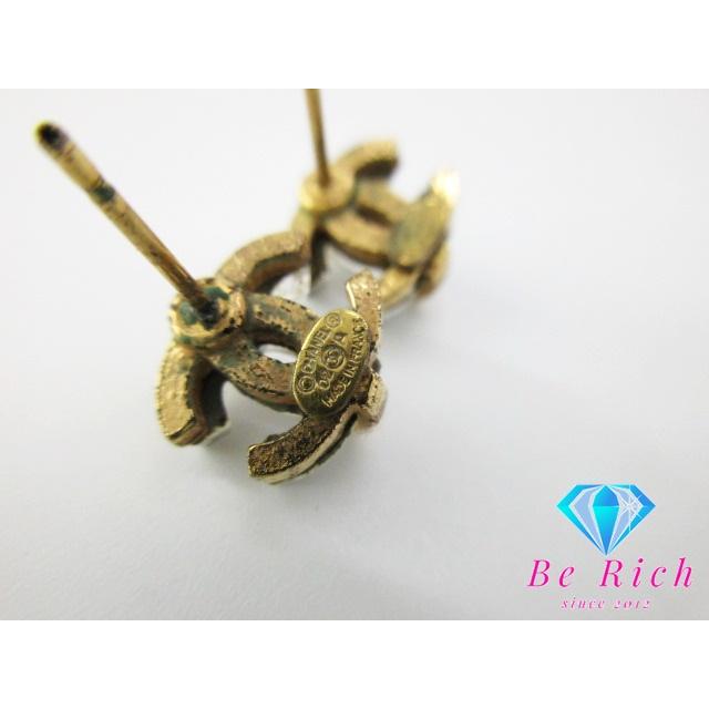 CHANEL（シャネル） ココマーク スタッド ピアス クリア ゴールド