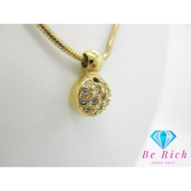 クリスチャン ディオール Christian Dior ラインストーン 付 ラウンド モチーフ ネックレス ペンダント アクセサリー 【中古】 ba2952 | Christian Dior | 03