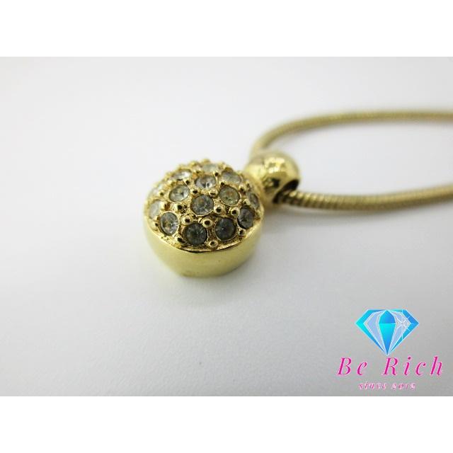 クリスチャン ディオール Christian Dior ラインストーン 付 ラウンド モチーフ ネックレス ペンダント アクセサリー 【中古】 ba2952 | Christian Dior | 08