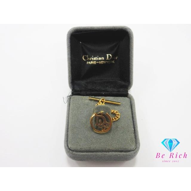 クリスチャン ディオール Christian Dior ラウンド ロゴ ネクタイ ピン ゴールド シルバー メッキ CD タイピン ジュエリー 【中古】ba3008 | Christian Dior | 05