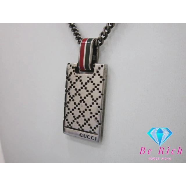 GUCCI（グッチ） ディアマンテ ロゴ プレート ネックレス ペンダント
