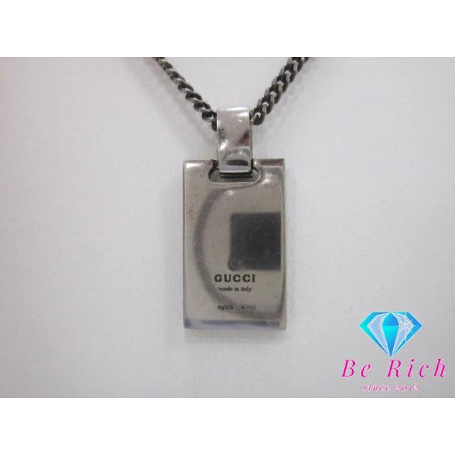 グッチ GUCCI ディアマンテ ロゴ プレート ネックレス ペンダント