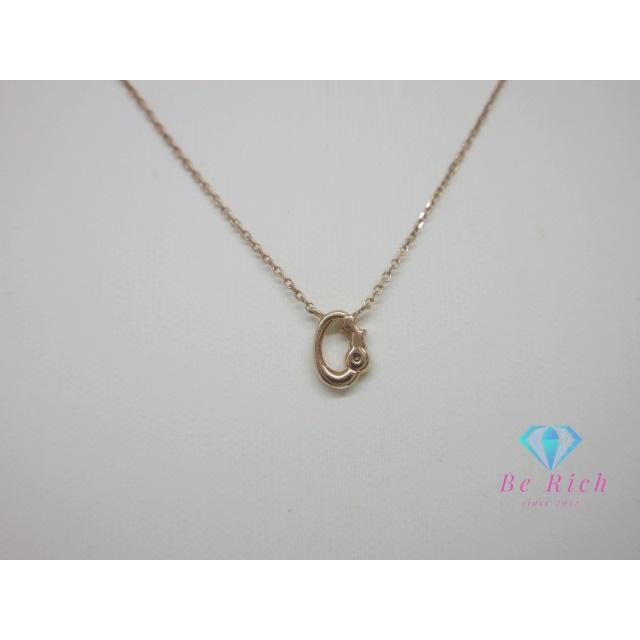 4℃（ヨンドシー） K10 PG ダイヤモンド 付 デザイン ネックレス