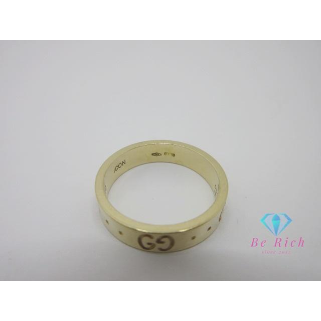 GUCCI（グッチ） アイコン リング 指輪 10号 750 YG GG ロゴ イエロー 