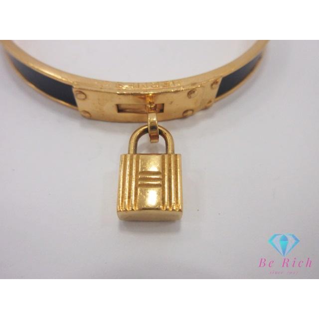 HERMES（エルメス） ケリー バングル カデナ ゴールド 黒 ブラック