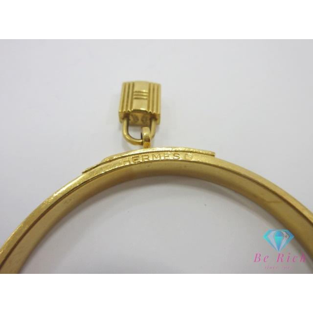 HERMES（エルメス） ケリー バングル カデナ ゴールド 黒 ブラック