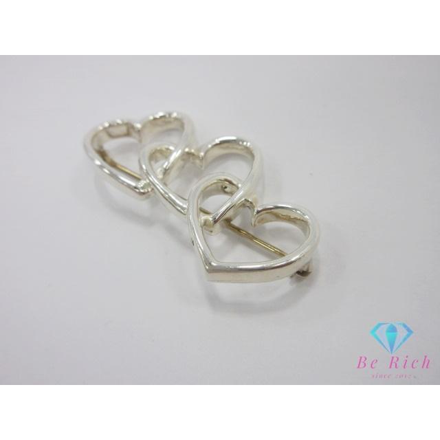 【希少】Tiffany　ブローチ　ティファニーブローチ　トリプルハート TIFFANY&Co. ティファニー TIFFANY & Co. トリプル ハート ピン