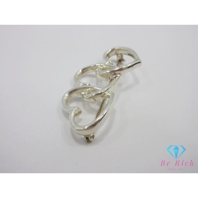 美品 ティファニー トリプルハート ブローチ ピンバッジ シルバー 925 TIFFANY&Co ティファニー トリプルハート ブローチ ピンバッジ