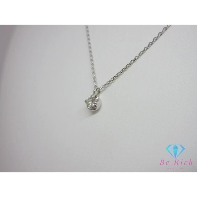 4℃（ヨンドシー） K10 WG ダイヤモンド 付 ネックレス ペンダント
