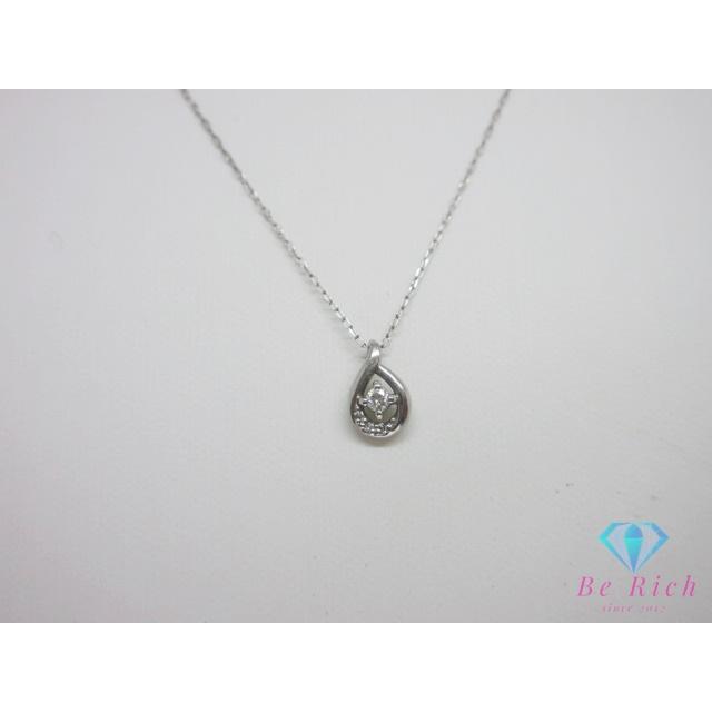 4℃（ヨンドシー） pt850 ダイヤモンド 付 デザイン ネックレス