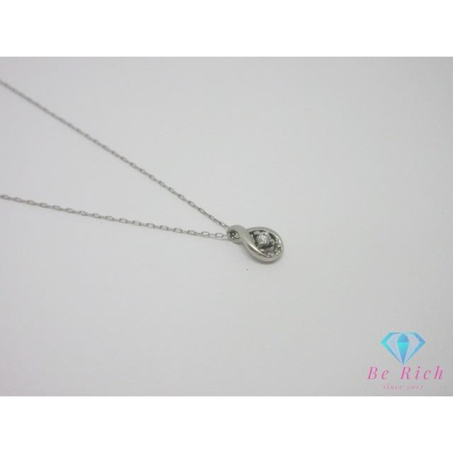 4℃（ヨンドシー） pt850 ダイヤモンド 付 デザイン ネックレス