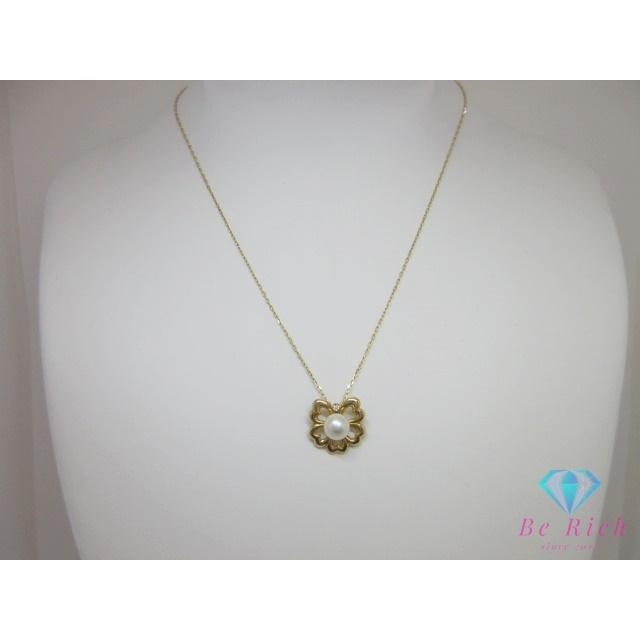 MIKIMOTO（ミキモト） MIKIMOTO K18 YG パール 7 mm 珠 付 四つ葉