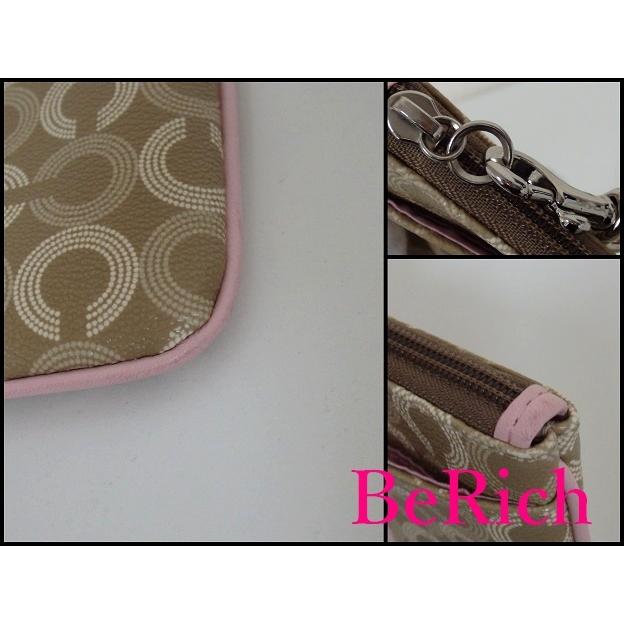 【新品同様】 COACH ポーチ マルチケース ハンドストラップ 限定コラボ品 COACH（コーチ） 美品 マルチ ケース ハンド ポーチ ドット オプアート