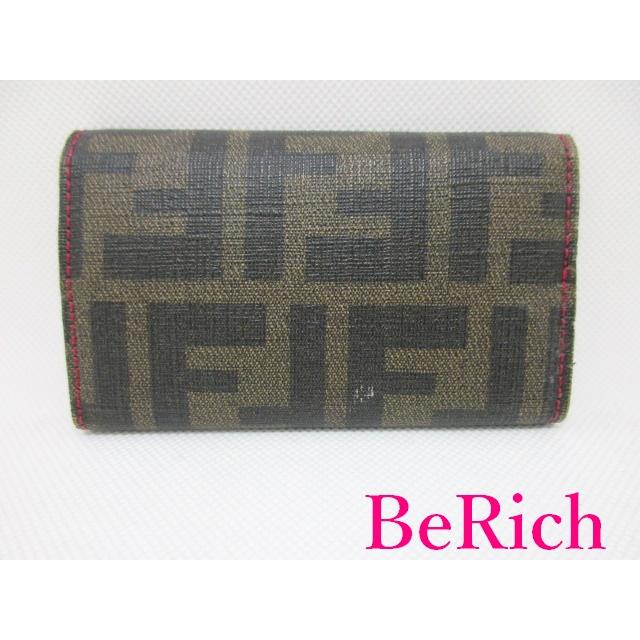 FENDI フェンディ 8AP079 6連 キーケース 茶 ブラウン PVC FENDI フェンディ 8AP079 6連 キーケース 茶 ブラウン PVC