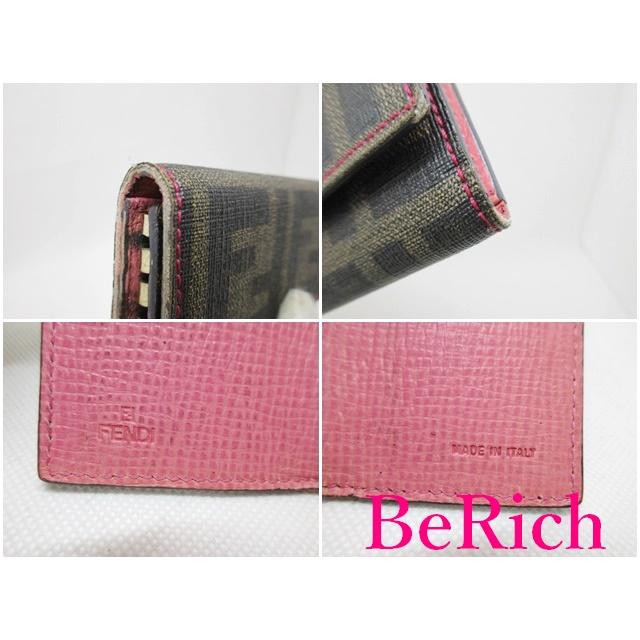 FENDI フェンディ 8AP079 6連 キーケース 茶 ブラウン PVC FENDI フェンディ 8AP079 6連 キーケース 茶 ブラウン PVC