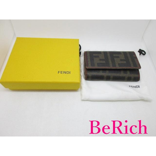 FENDI フェンディ 8AP079 6連 キーケース 茶 ブラウン PVC FENDI フェンディ 8AP079 6連 キーケース 茶 ブラウン PVC