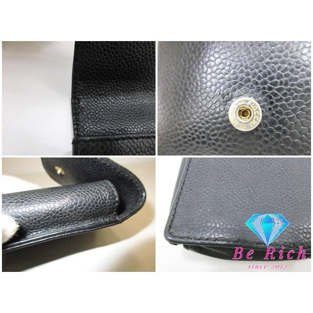 シャネル CHANEL キャビアスキン シガレットケース A13511 ココマーク  