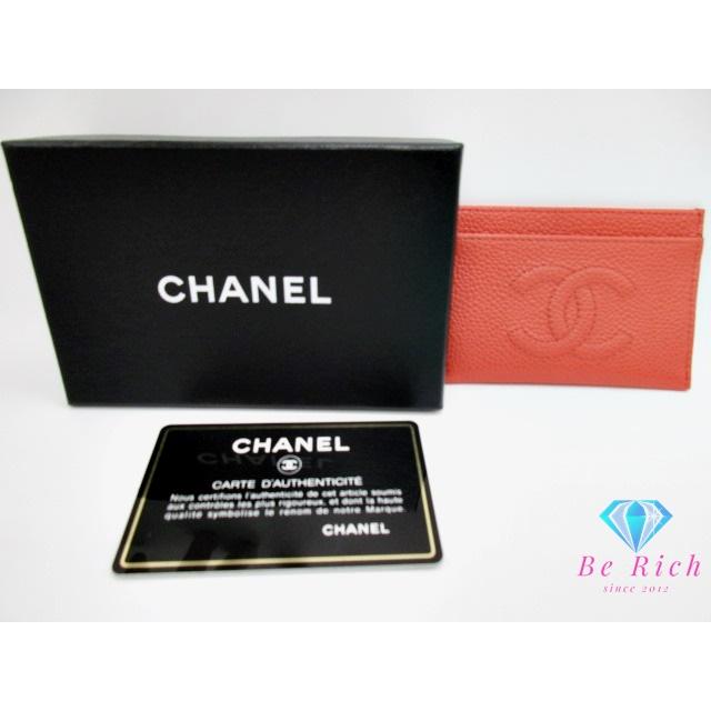 美品 CHANEL フラップカードケース コインケース キャビアスキン 