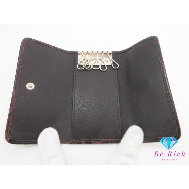 CELINE（セリーヌ） CELINE 6連 キーケース マカダム 茶 ブラウン