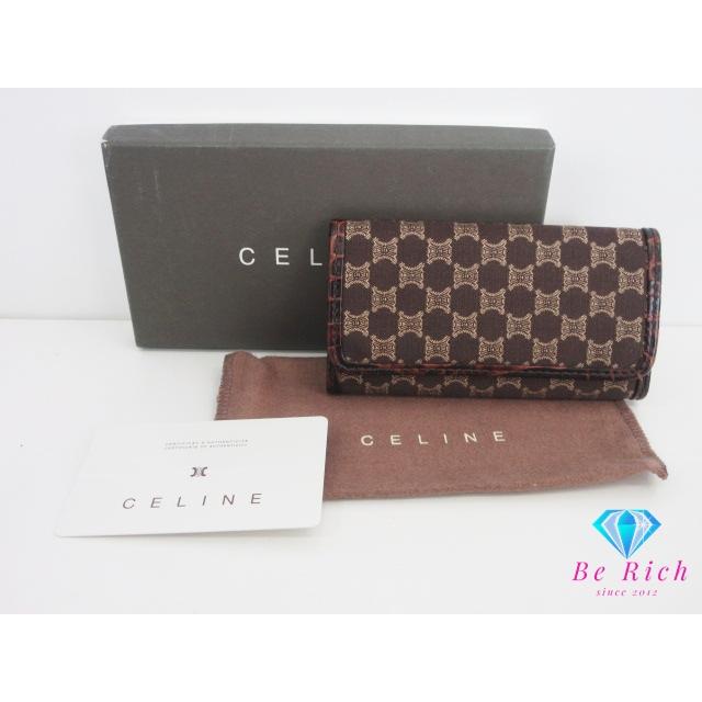 CELINE（セリーヌ） CELINE 6連 キーケース マカダム 茶 ブラウン