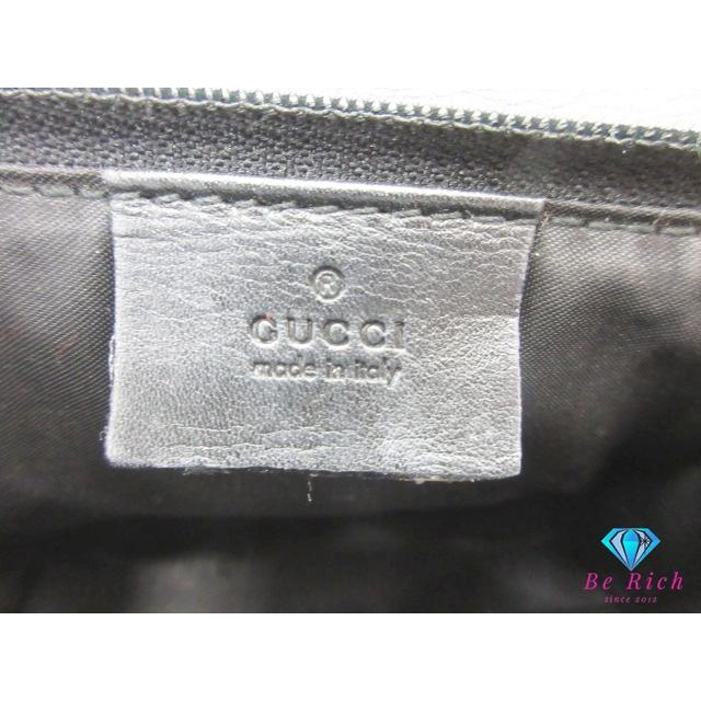 GG グッチ GUCCI ポーチ 039.1105.1705 キャンバス レザー ブラウン