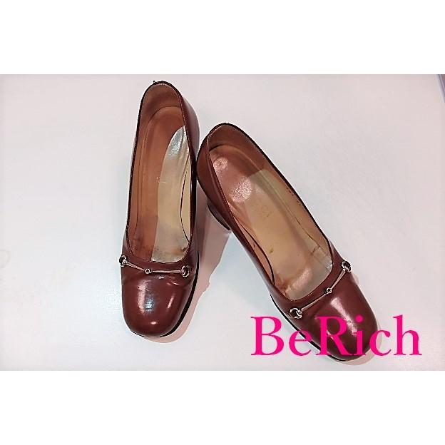 GUCCI（グッチ） パンプス ホースビット ブラウン 茶 レザー 靴 ヒール