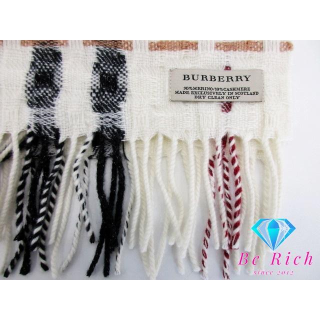 BURBERRY チェック柄マフラー ベージュ/ブラック/ホワイト/レッド BURBERRY チェック柄 バーバリー マフラー Burberrys チェック柄
